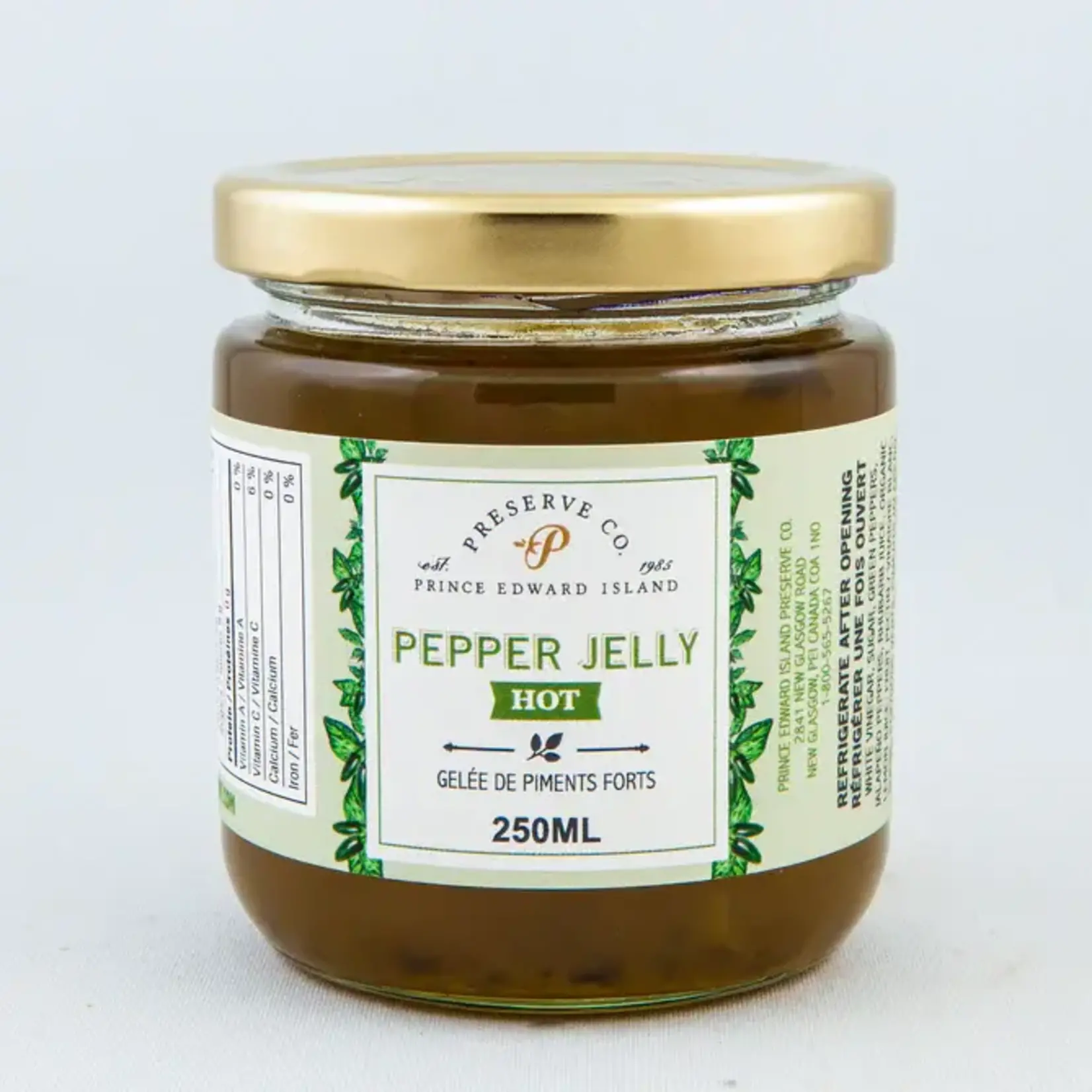 PEI Preserve Co 250ml PEI Preserve Pepper Jelly Hot