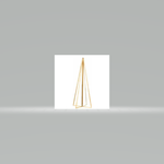 Silver Tree Gold Tone Metal Frame Glass Table Top Tree 4 Sections 10"