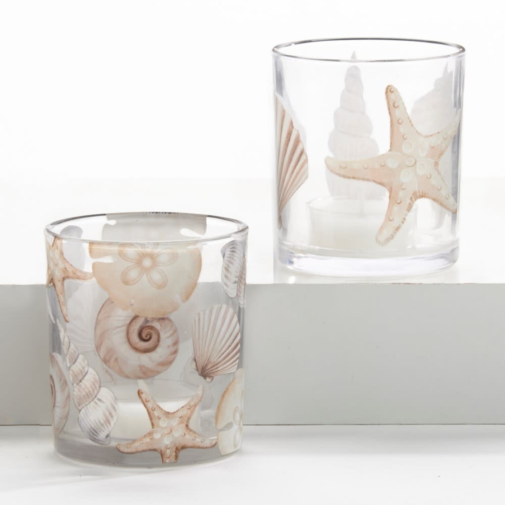 GIFTCRAFT Assorted Seashell Votive Holder