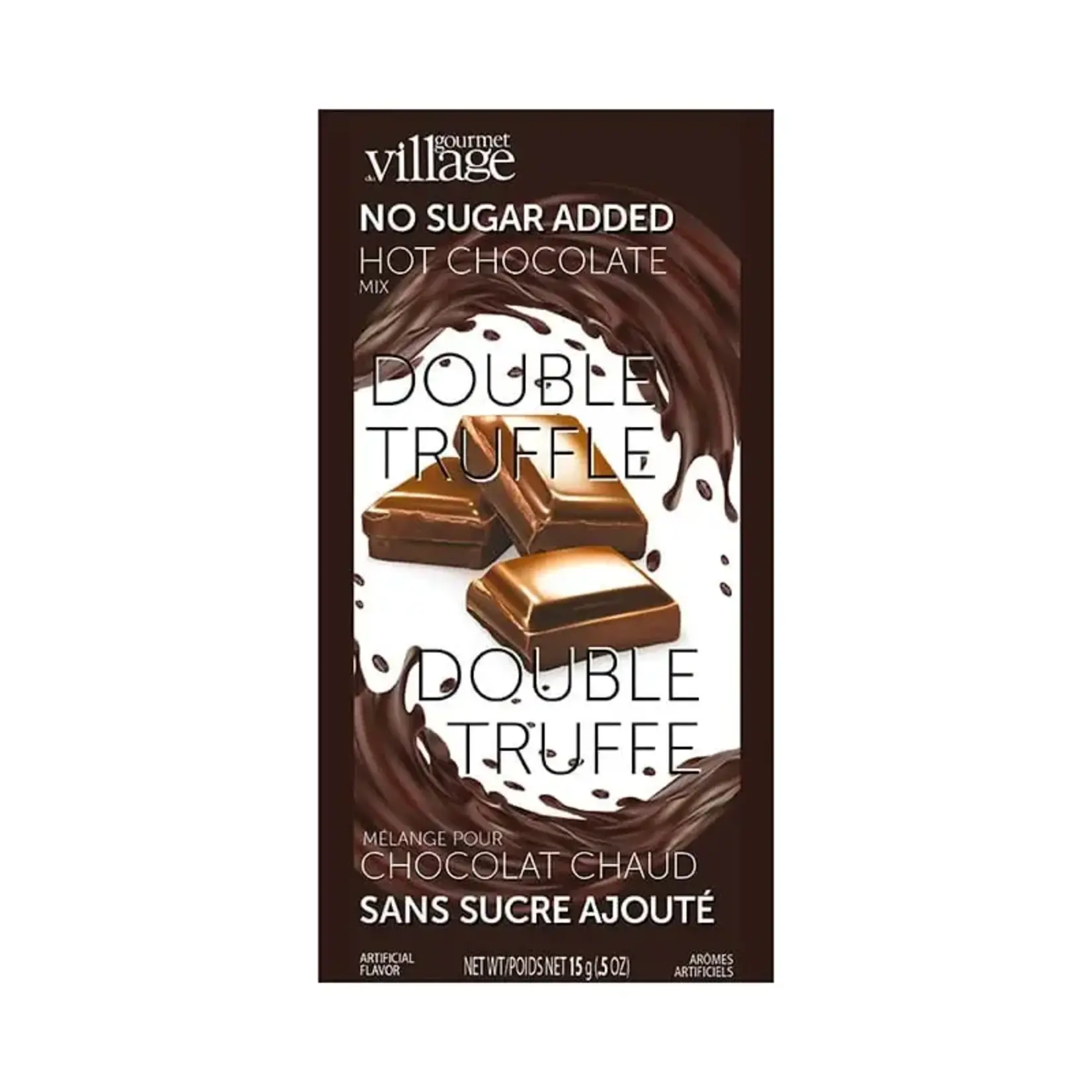 Gourmet Village Mini Hot Chocolate No Sugar Added Double Truffle