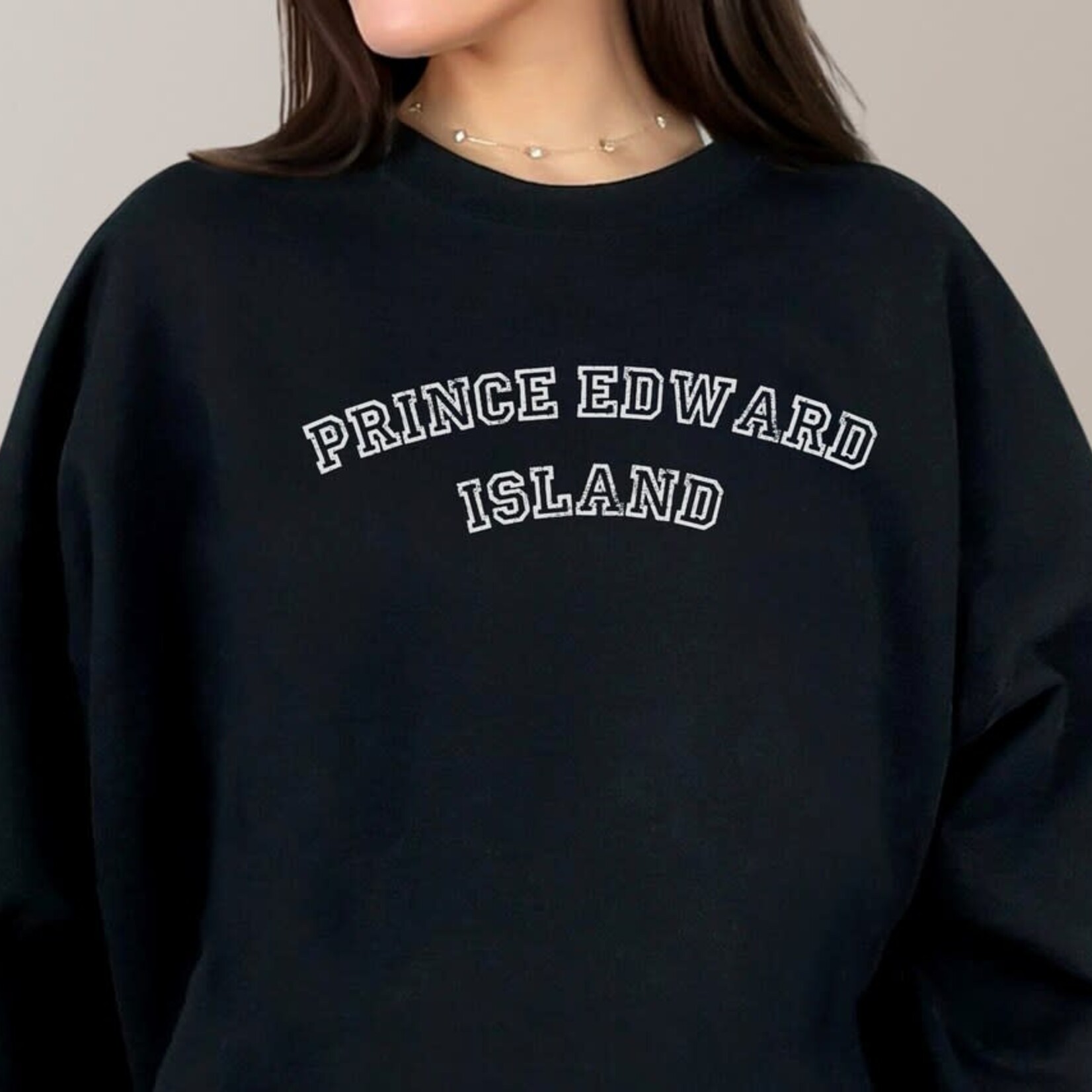 Curved PEI Sweatshirt Black Small