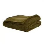 Nemcor Inc. Faux Teddy Fur Throw - Green 50x60