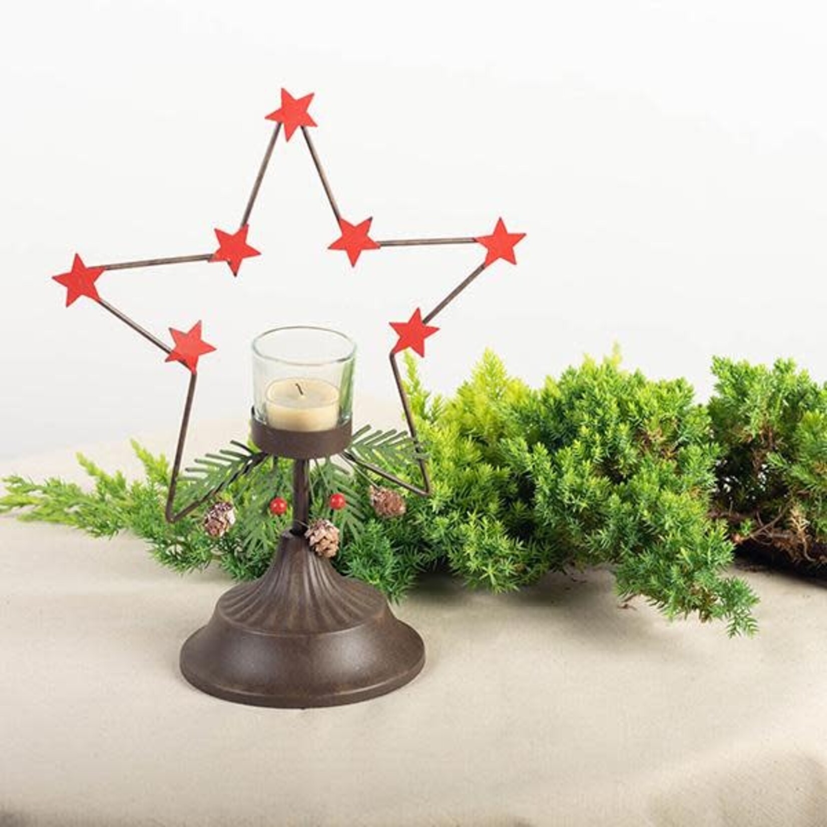 Forpost Trade Inc Metal Star Candle Holder