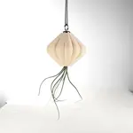 Rosebud Homegoods Jellyfish Air Planter 3D Printed Pot - Upside Down Planter 6" White