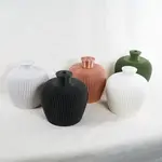Rosebud Homegoods Ribbed Water Bell Thumb Pot Watering Can 3D Printed - NO Drip Tray Black