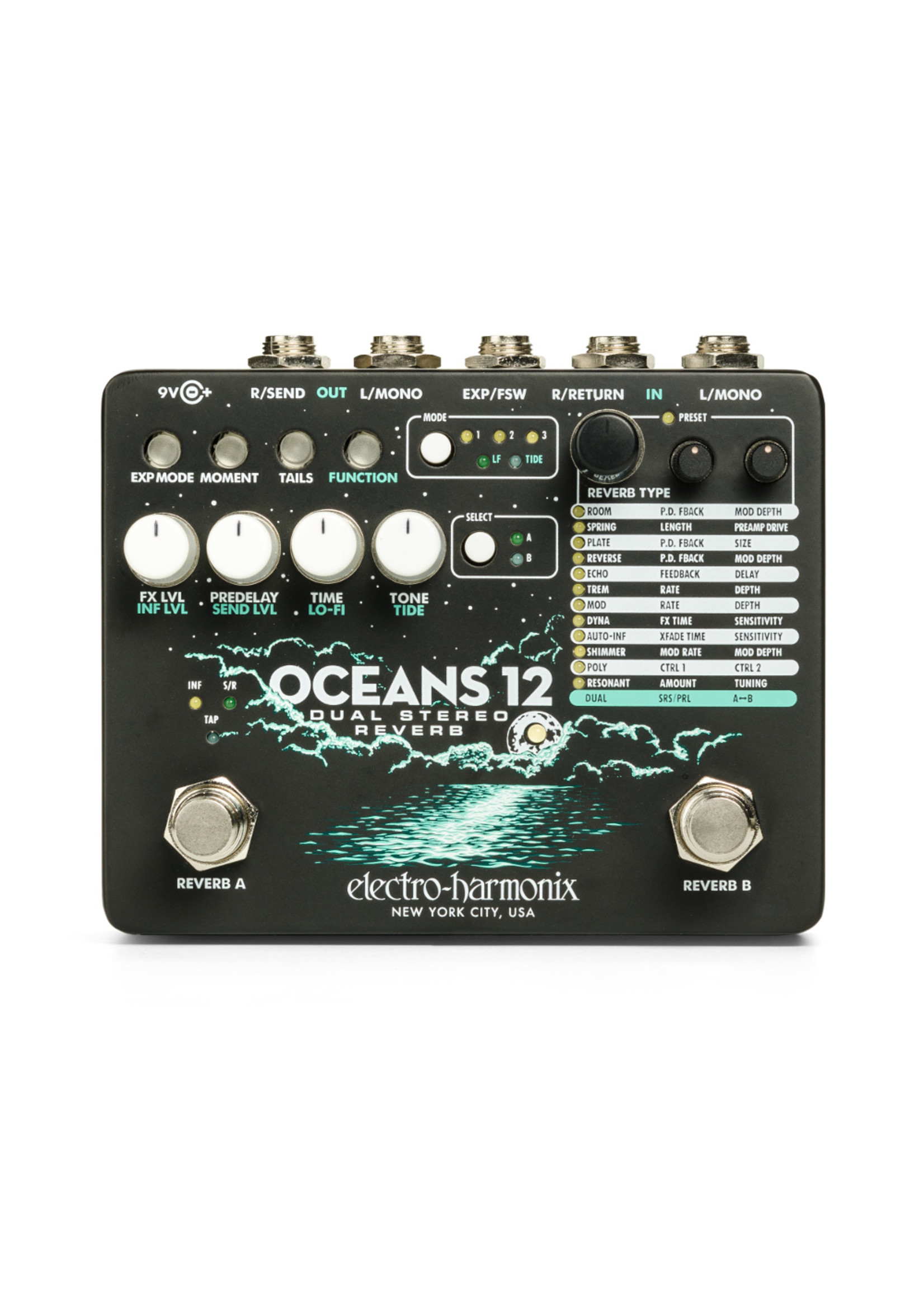 Electro Harmonix Electro Harmonix Oceans 12 Dual Stereo Reverb