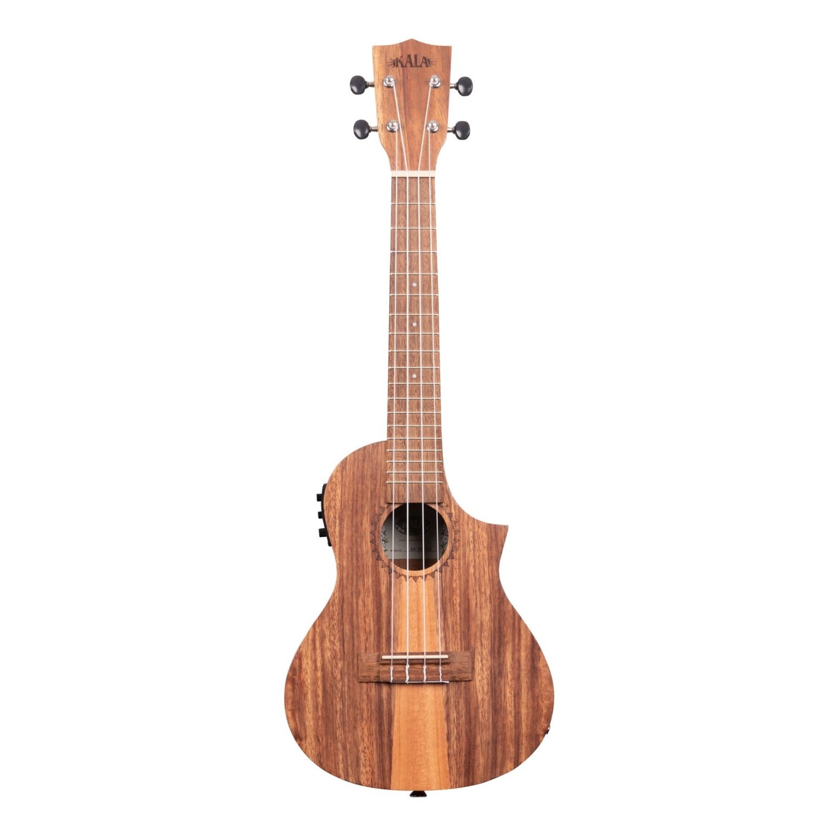 Kala Kala KA-TK-C-CE Teak Tri-Top Concert Ukulele with Cutaway and Pickup