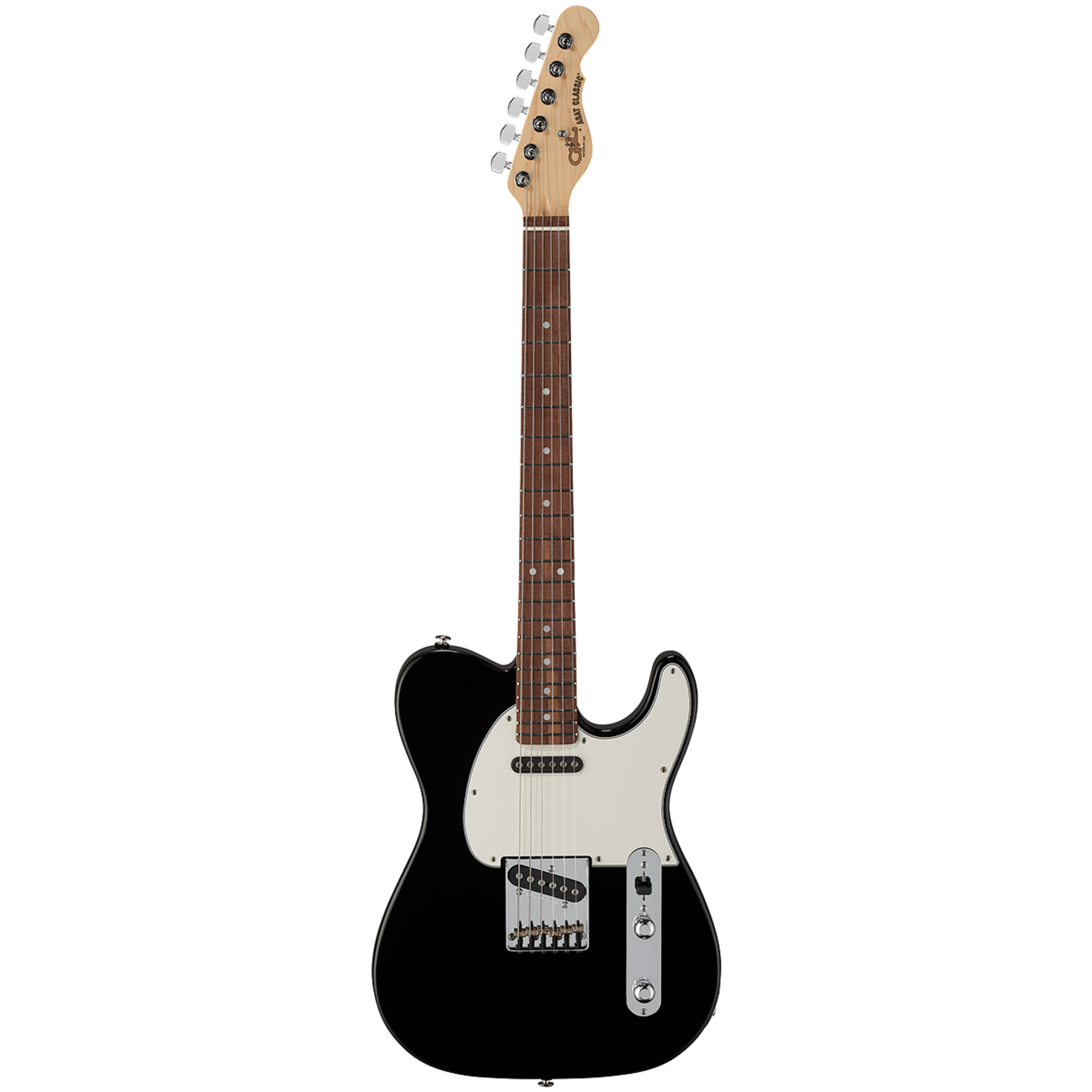 G&L Guitars G&L Fullerton Deluxe ASAT Classic electric guitar, Jet Black,  with Gig Bag