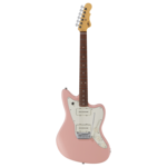 G&L Guitars G&L Fullerton Deluxe Doheny Shell Pink electric guitar with gig bag
