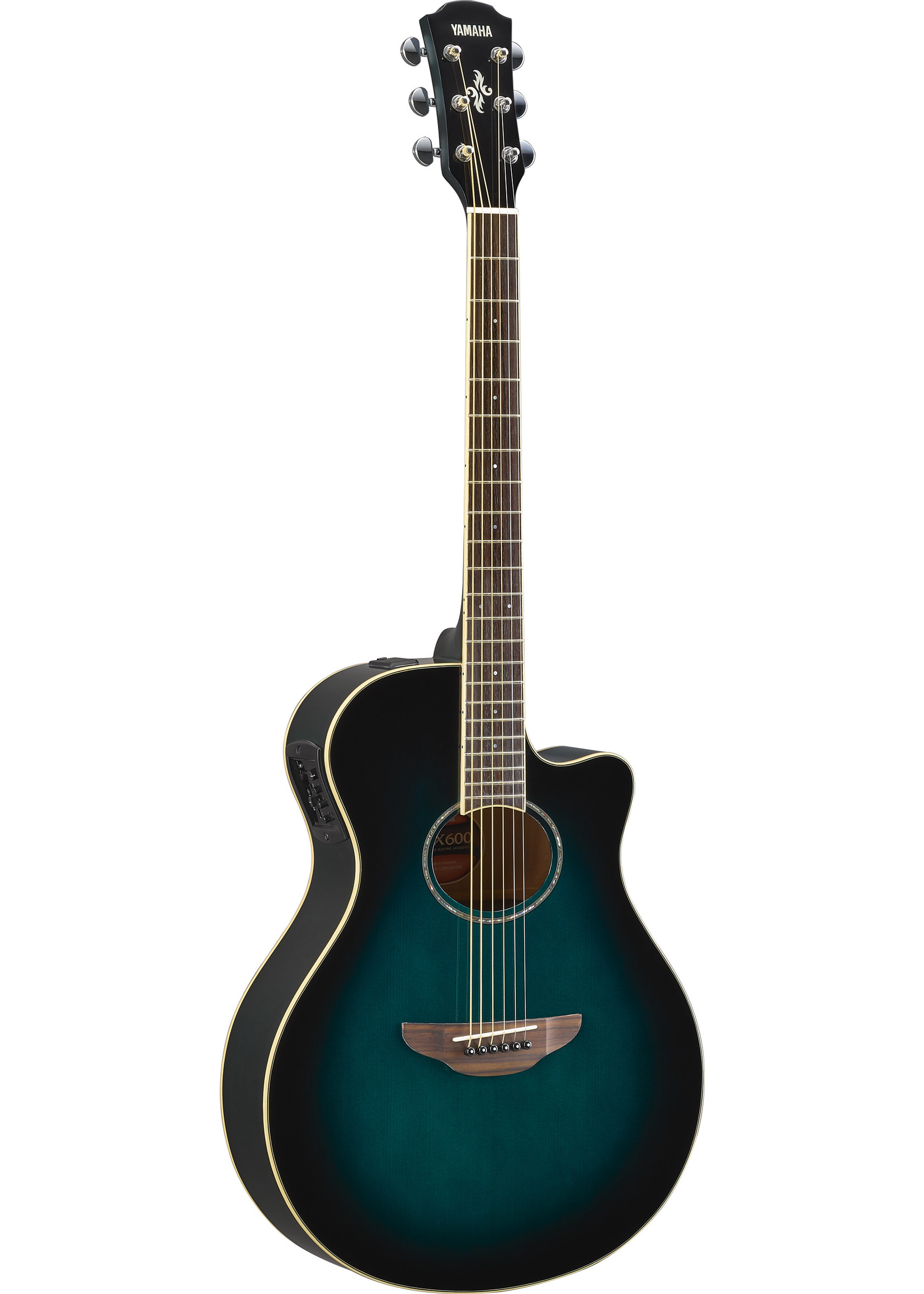 Yamaha Yamaha APX600 Thinline Acoustic Electric Guitar Blue Burst