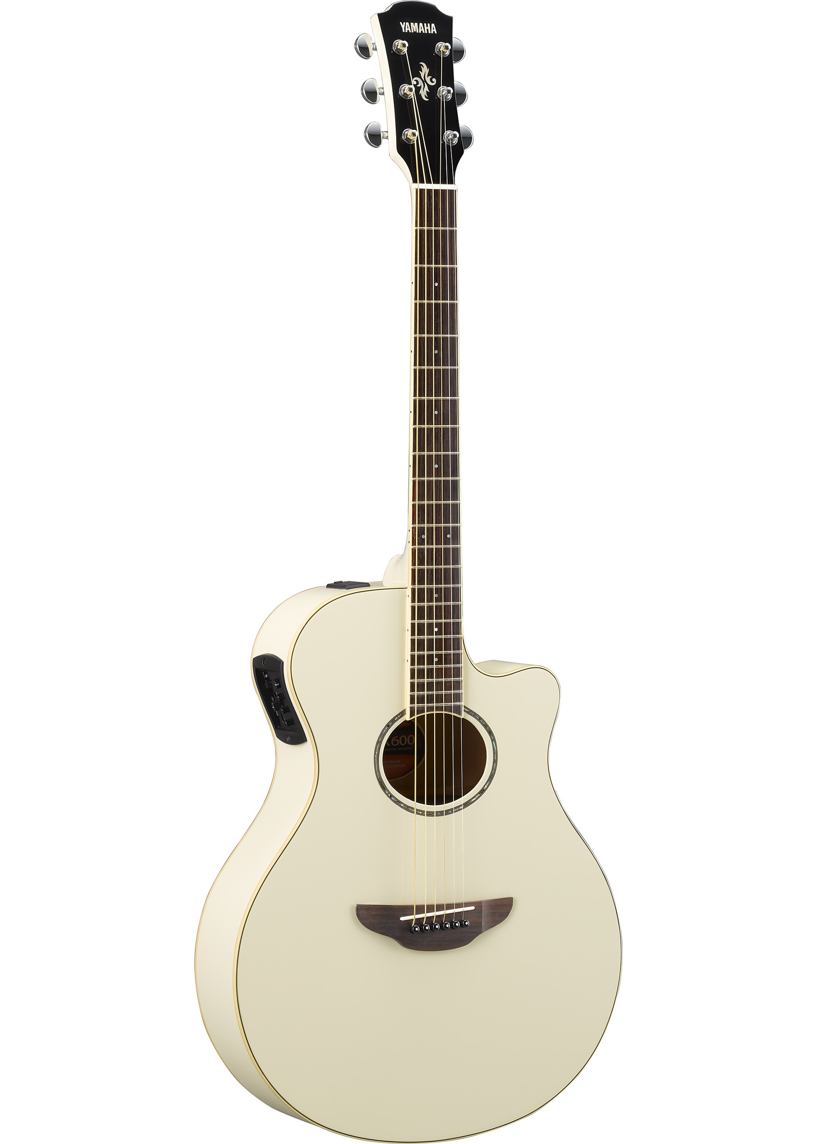 Yamaha Yamaha APX600 Thinline Acoustic Electric Guitar Vintage White