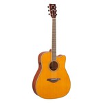 Yamaha Yamaha FGC-TA VT TransAcoustic Cutaway acoustic electric guitar, Vintage Tint