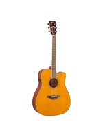 Yamaha Yamaha FGC-TA VT TransAcoustic Cutaway acoustic electric guitar, Vintage Tint