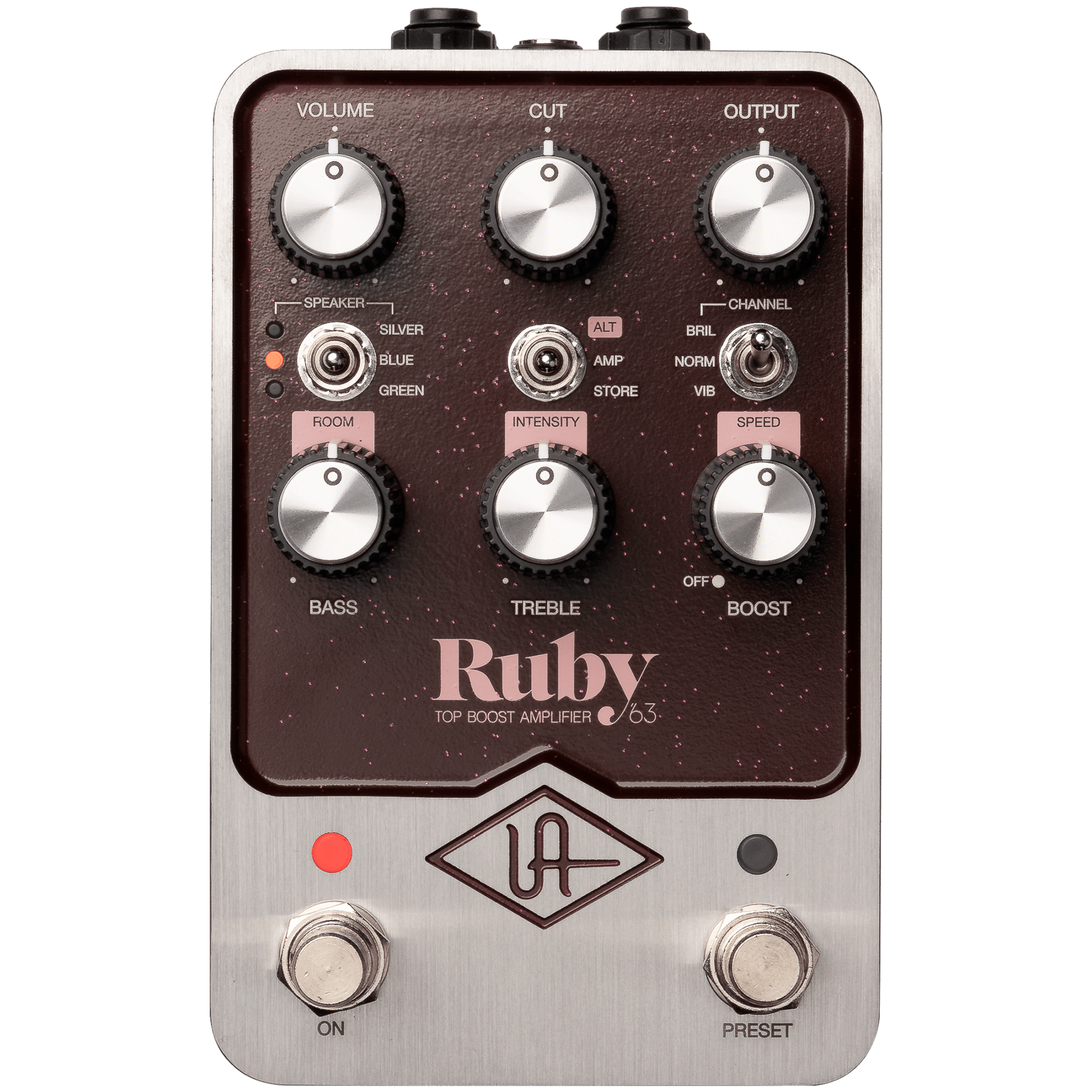 Universal Audio Universal Audio UAFX Ruby '63 Top Boost Amplifier Emulation pedal with Bluetooth