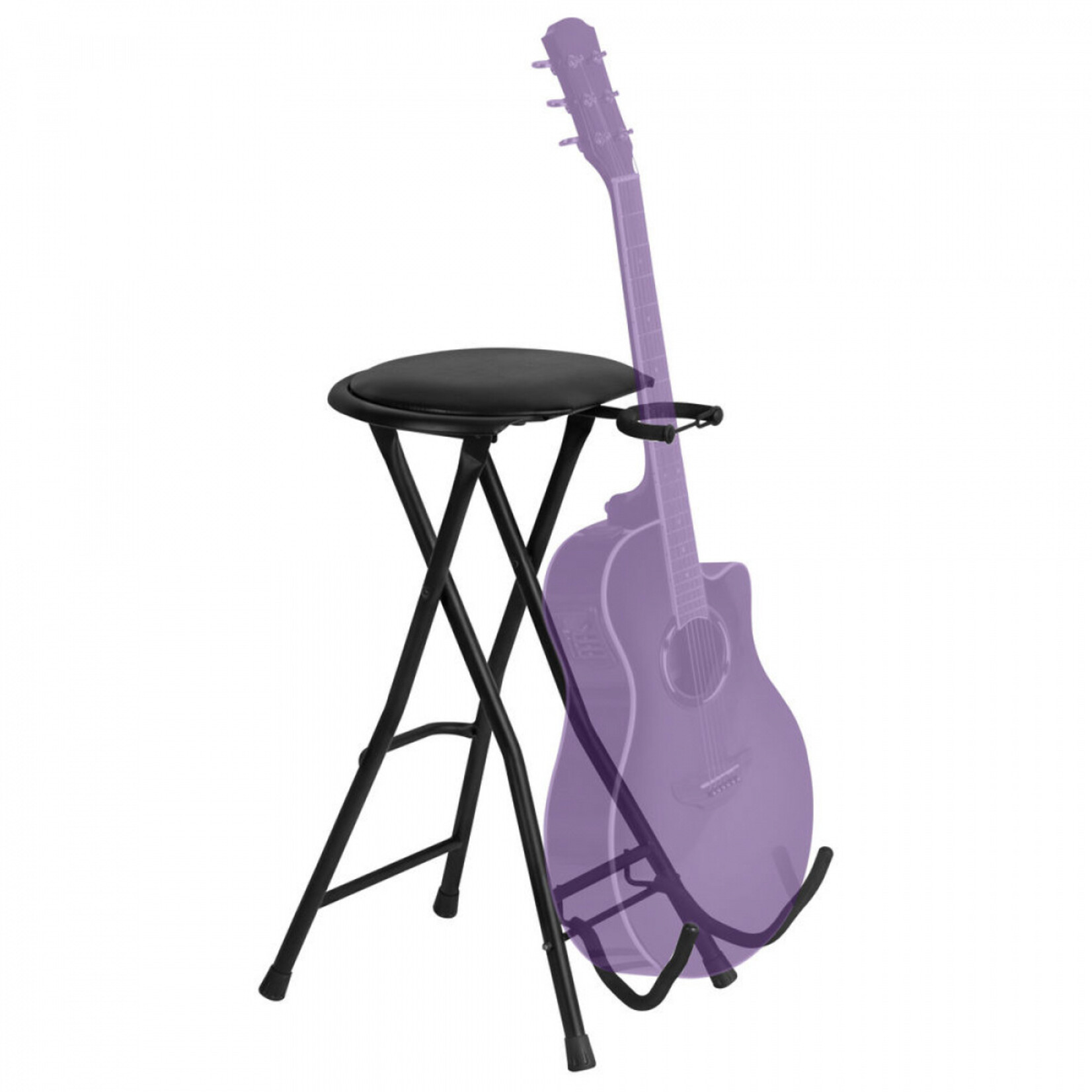 On-Stage Stands On Stage Stands DT7500 Guitarist Stool with Footrest