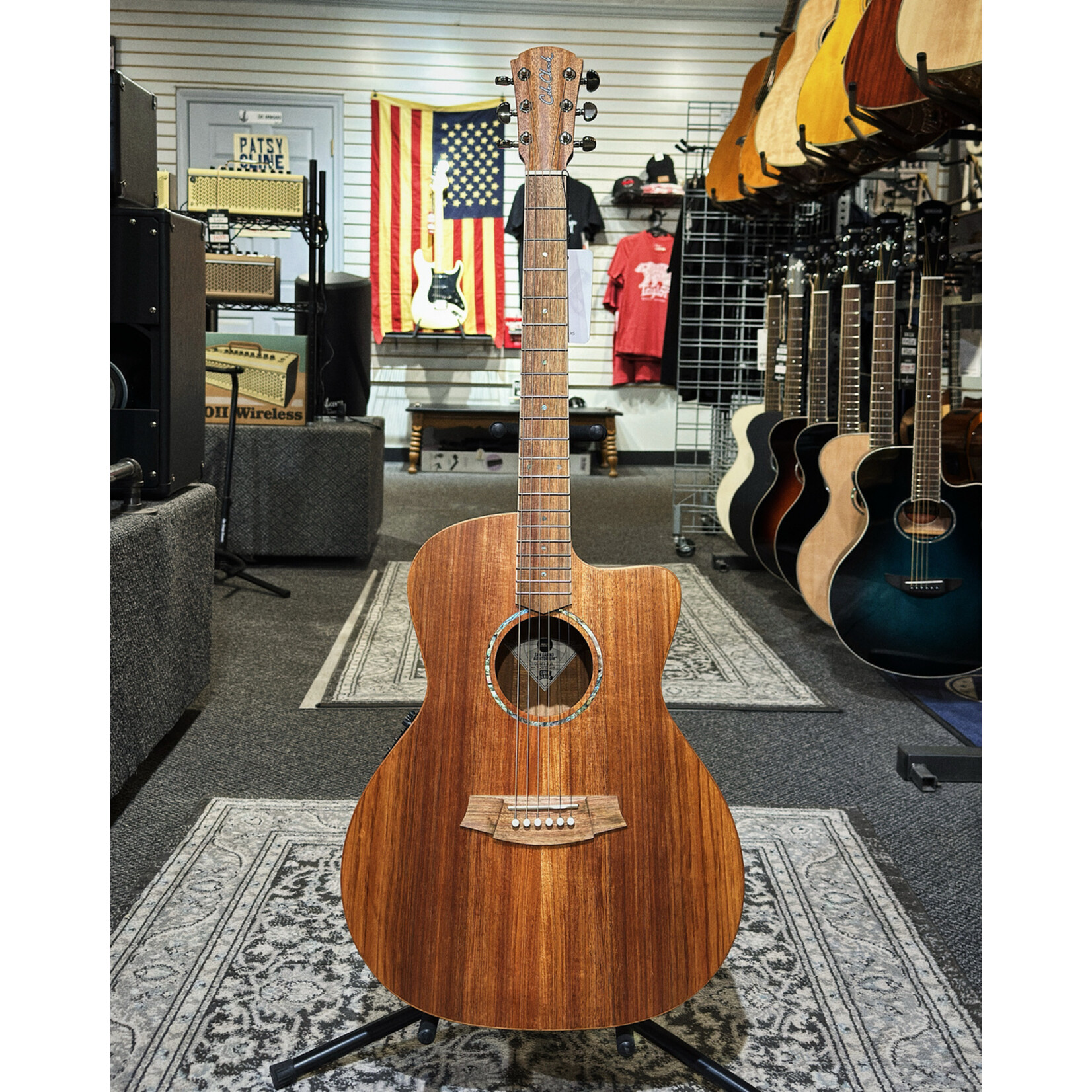 Cole Clark Cole Clark Studio AN1EC All Blackwood acoustic electric guitar with gig bag