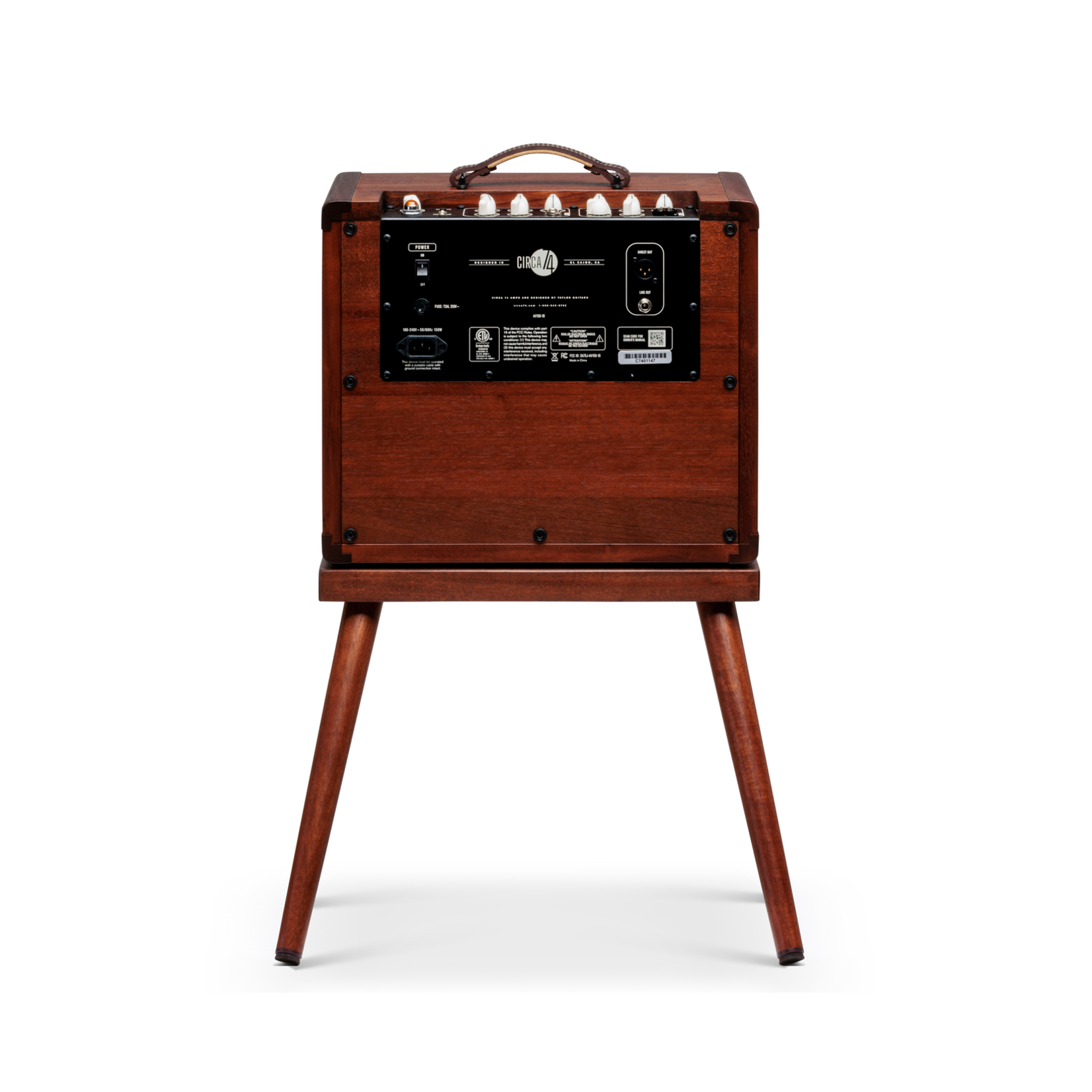 Taylor Guitars Taylor Guitars Circa 74 AV150-10 Acoustic Amplifier and Vocal System, Mahogany with stand