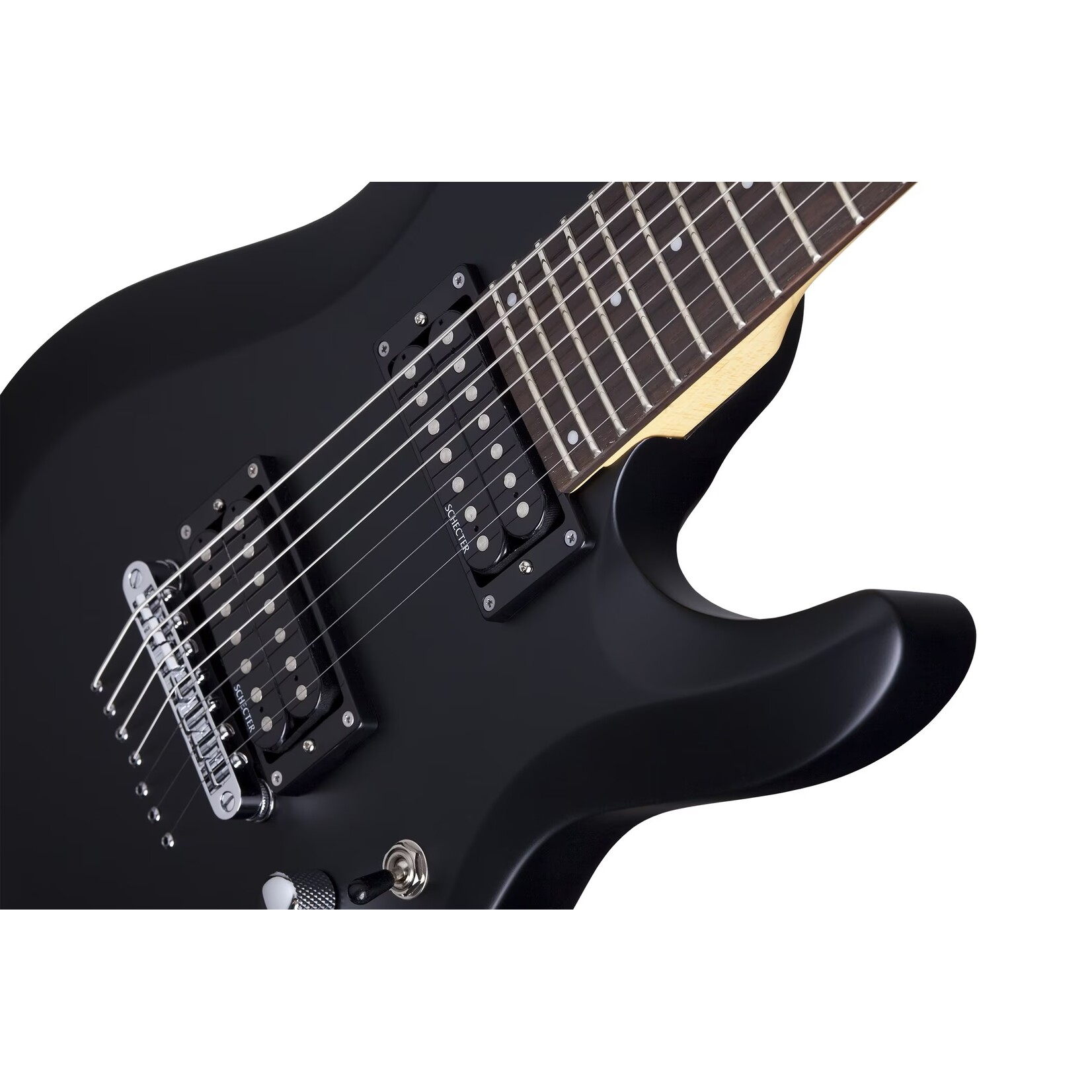 Schecter Guitar Research Schecter C-7 Deluxe electric guitar in Satin Black (SBK)