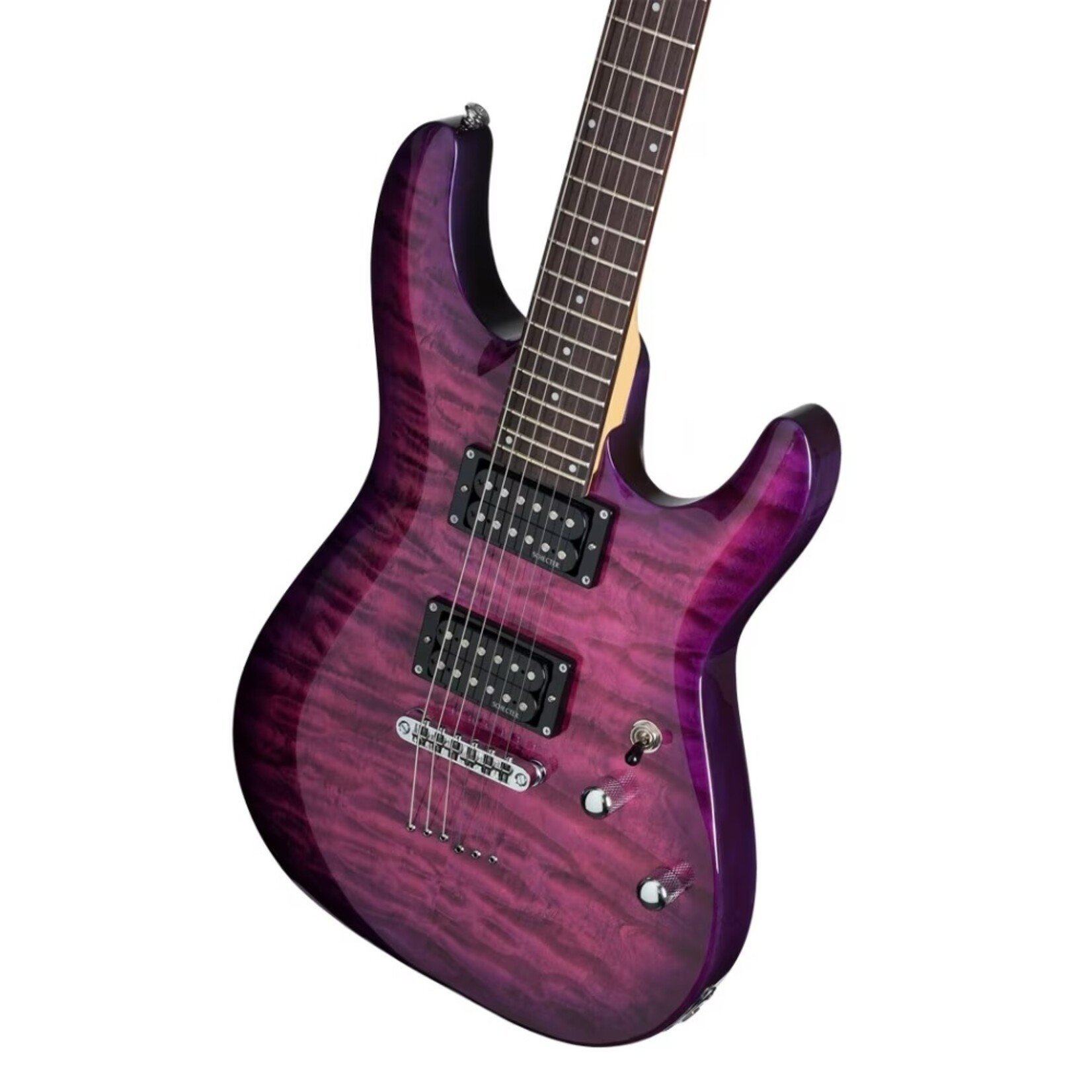 Schecter Guitar Research Schecter C-6 Plus electric guitar in Electric Magenta