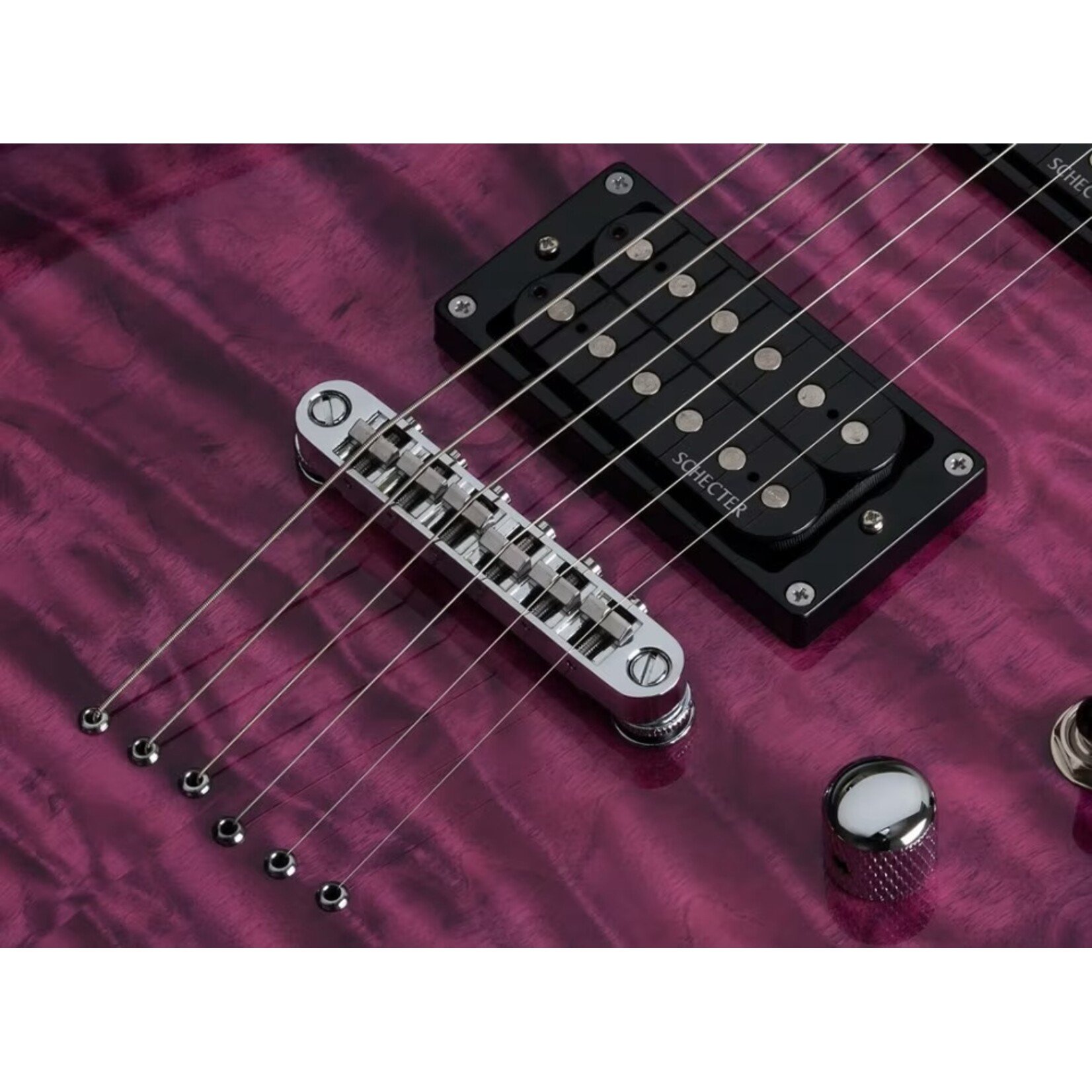 Schecter Guitar Research Schecter C-6 Plus electric guitar in Electric Magenta