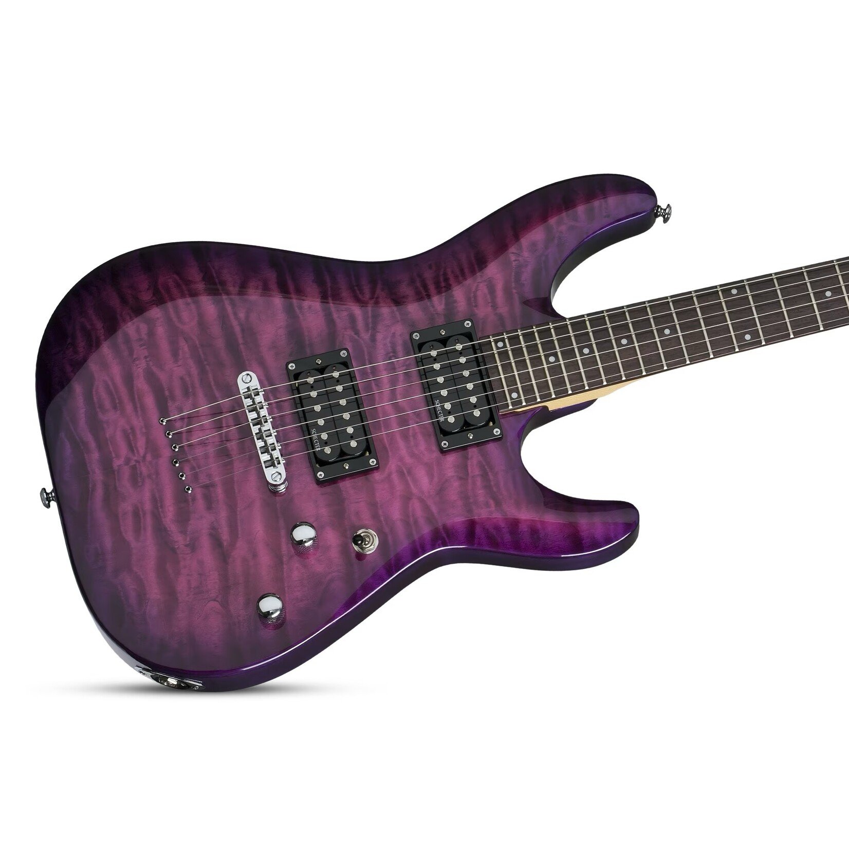 Schecter Guitar Research Schecter C-6 Plus electric guitar in Electric Magenta