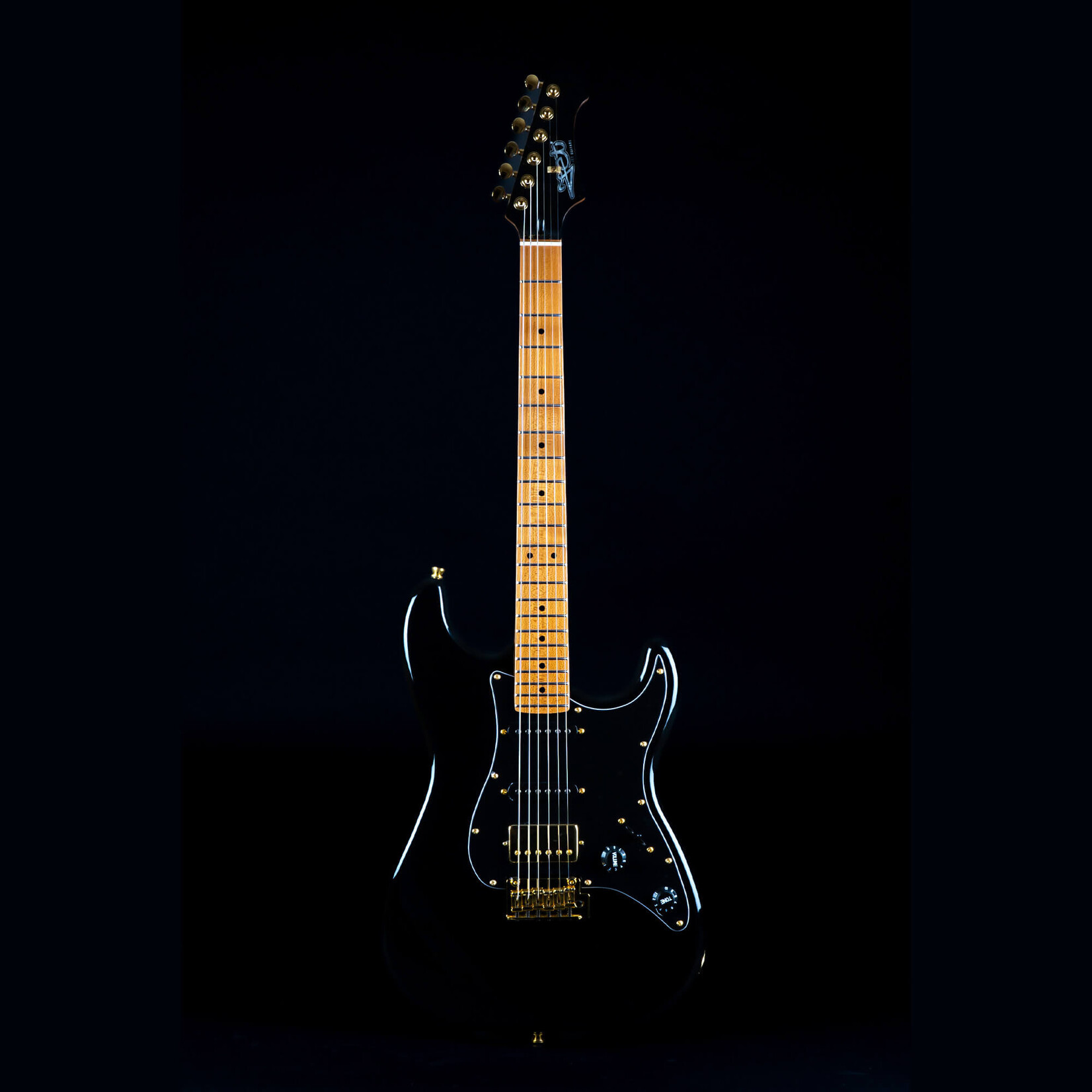 Jet Guitars Jet JS-400 BK G Electric Guitar, Black, Gold Hardware