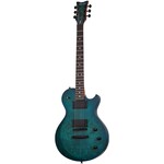 Schecter Guitar Research Schecter Solo-II Standard electric guitar in Ocean Blue Burst Burl