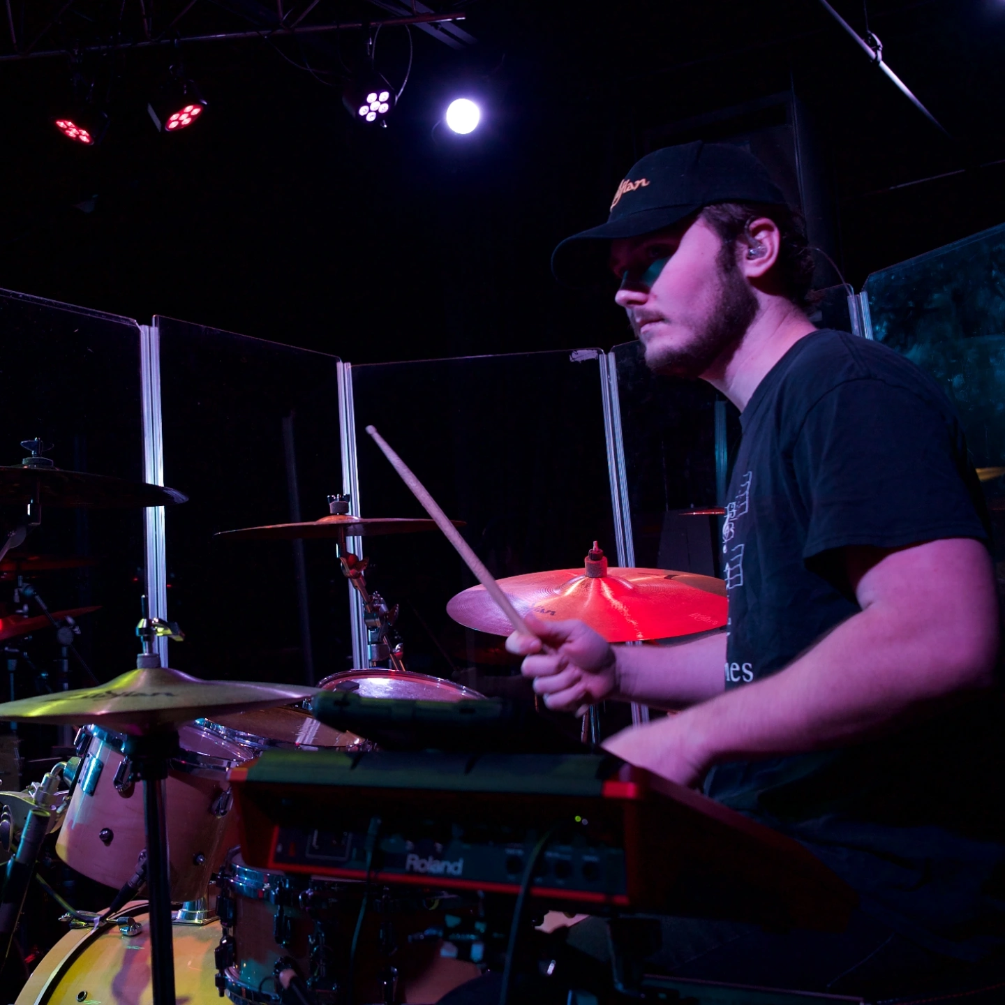 Alex Krucker teaches drums at Town Center Music