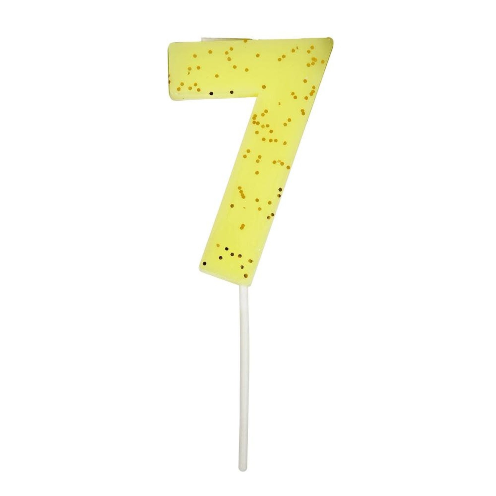 Meri Meri Yellow Number 7 Candle