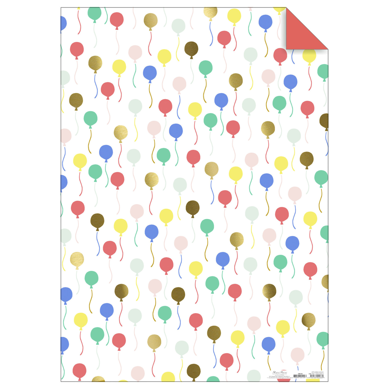 Meri Meri Balloon Gift Wrap Sheet