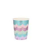 Meri Meri Mermaids Scalloped Fringe Cups