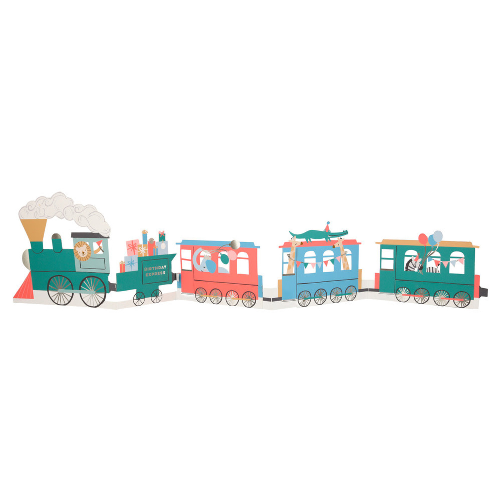 Meri Meri Birthday Train Concertina Card BD