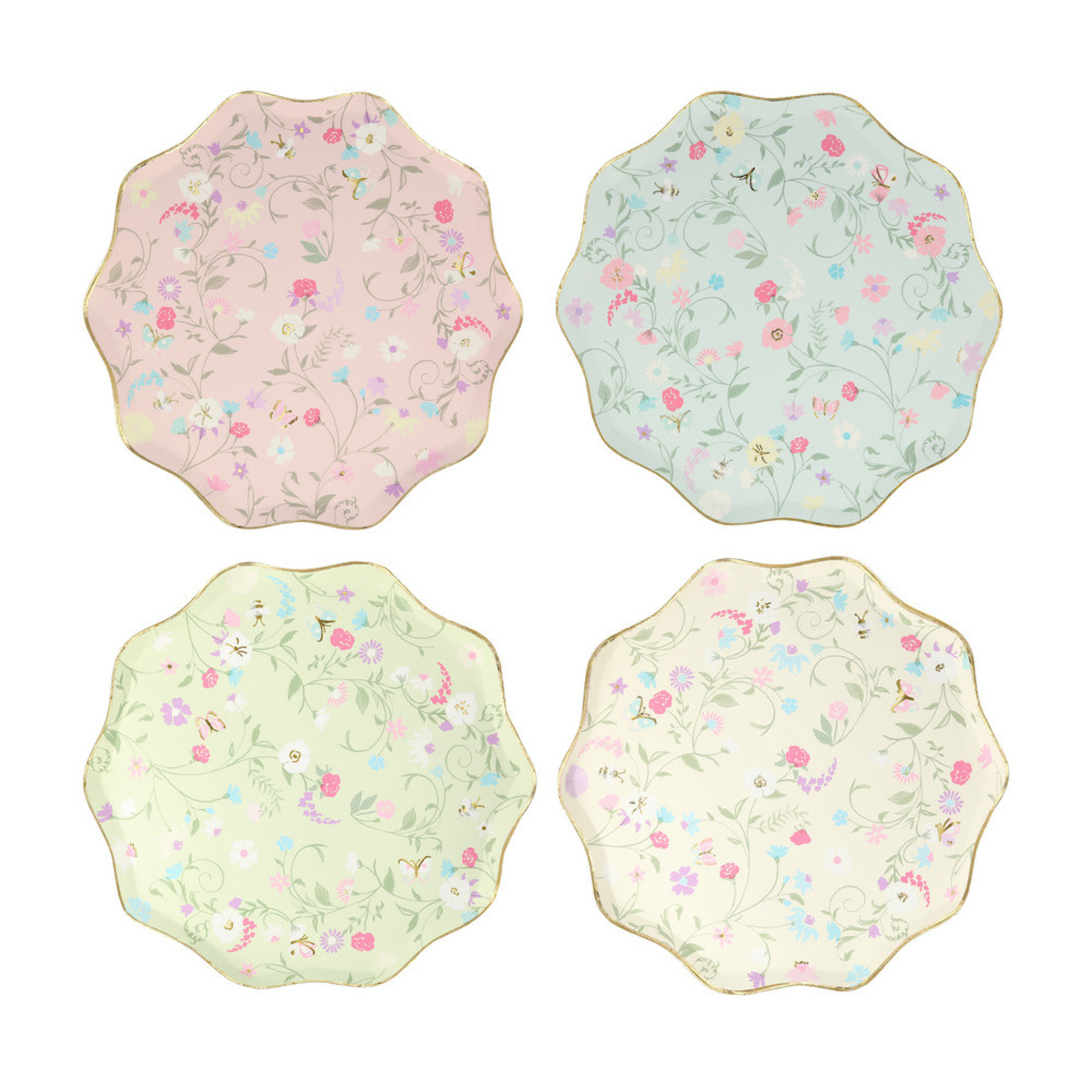 Meri Meri Laduree Paris Floral Small Side Plates