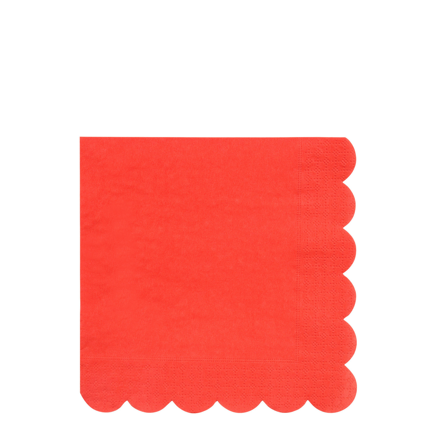 Meri Meri Large Red Scallop Napkin