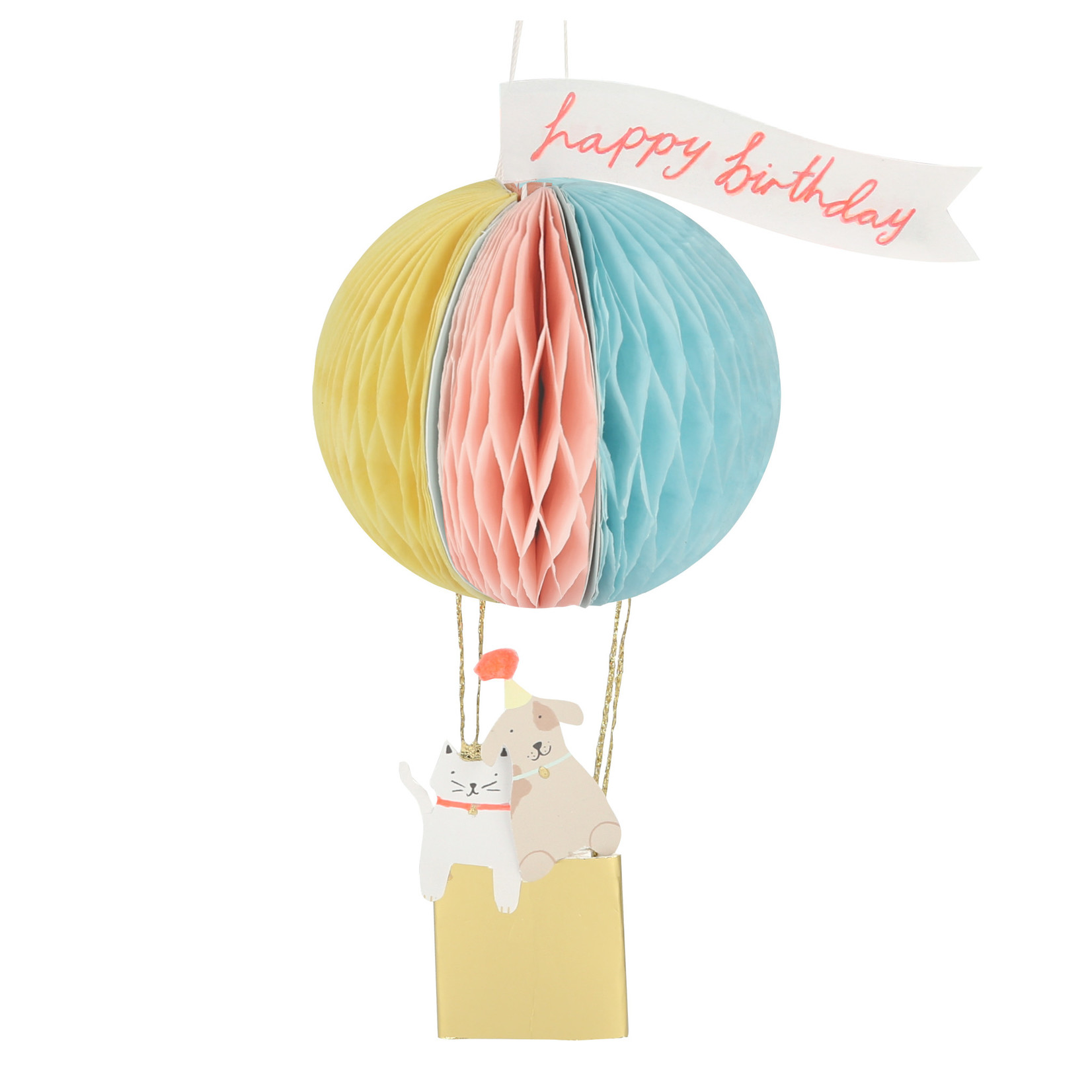 Meri Meri Air Balloon Honeycomb Card