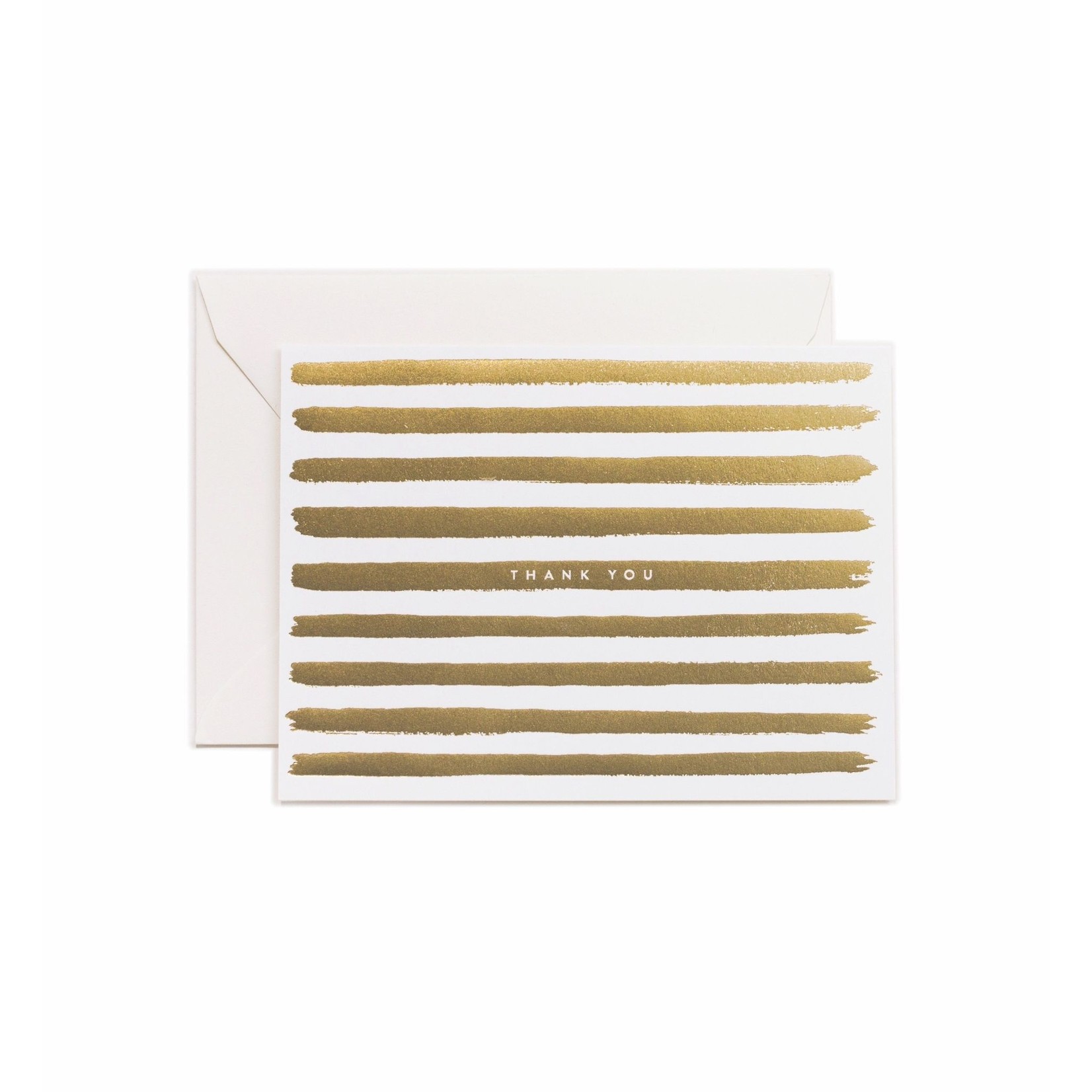 Rifle Paper Co. Gold Stripes Thank You Card