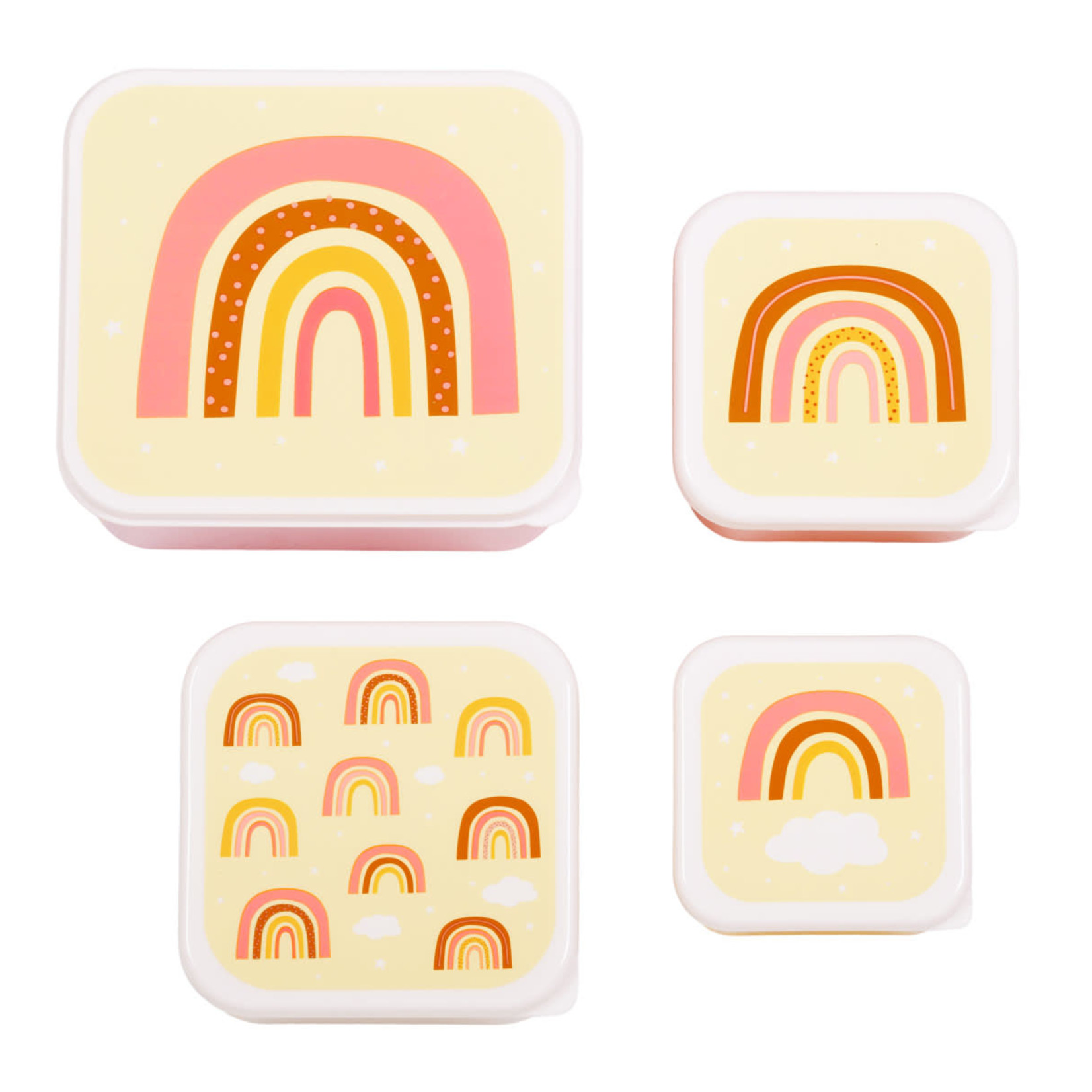 Little Lovely Lunch & Snack Box Set - Rainbows
