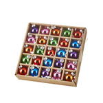 RAZ Imports 1" Box of Multicolored Ornaments - Box of 25