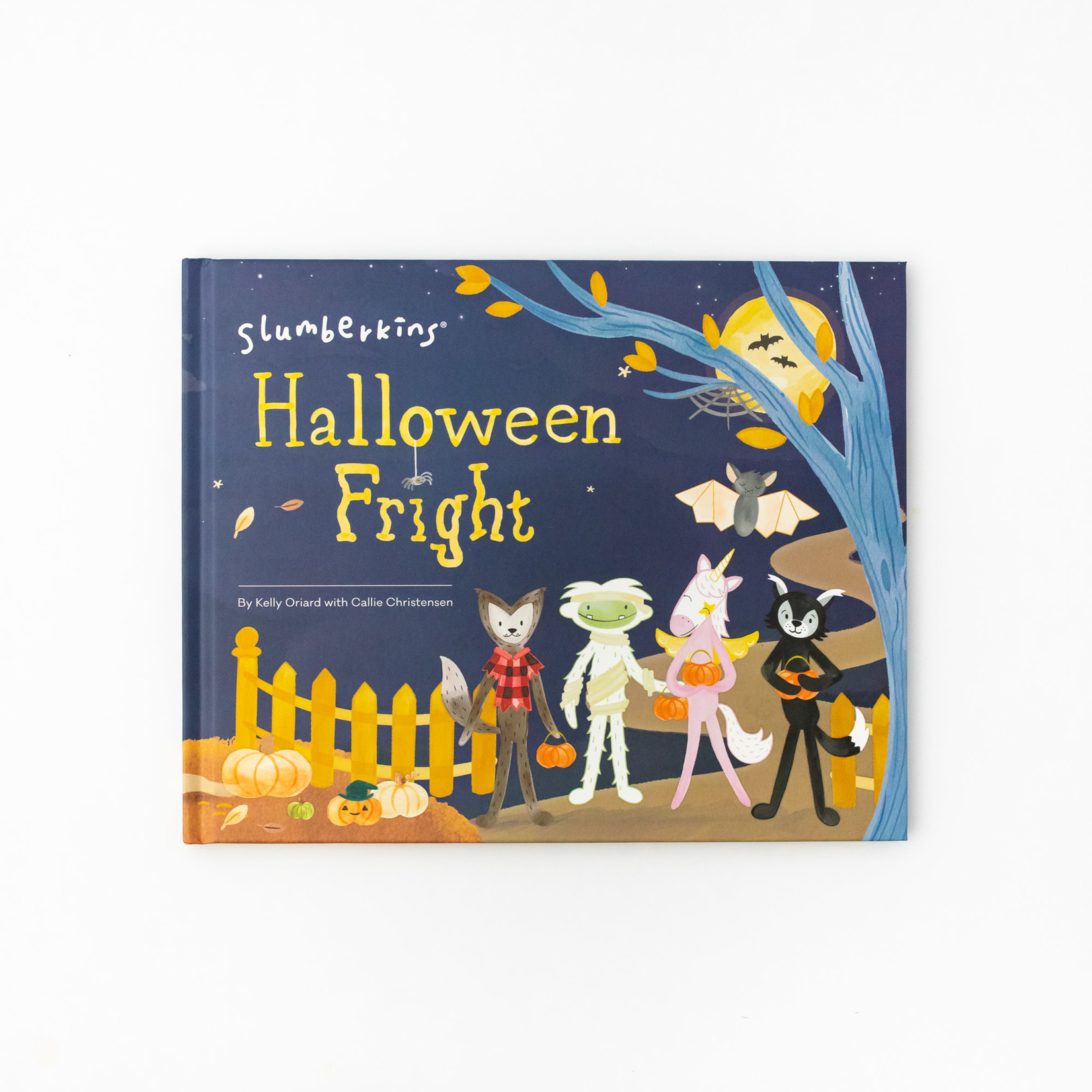 Slumberkins Grey Bat Mini & Halloween Fright Book