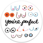The Found You’re Perfect Boobs Die Cut Sticker