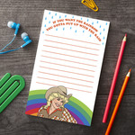 The Found Cowgirl Rainbow Notepad