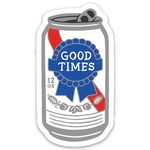 The Found Good Times Beer Sticker
