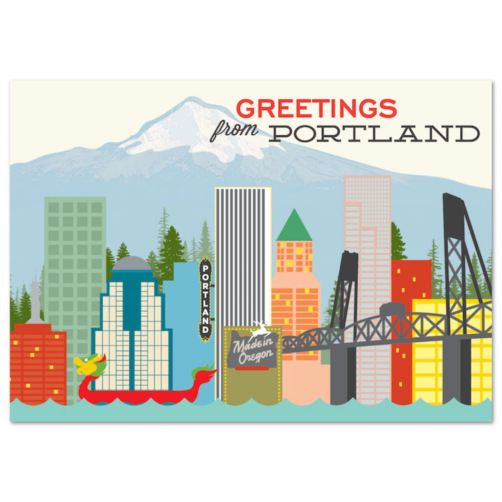 The Found Portland Skyline Postcard (The Found)