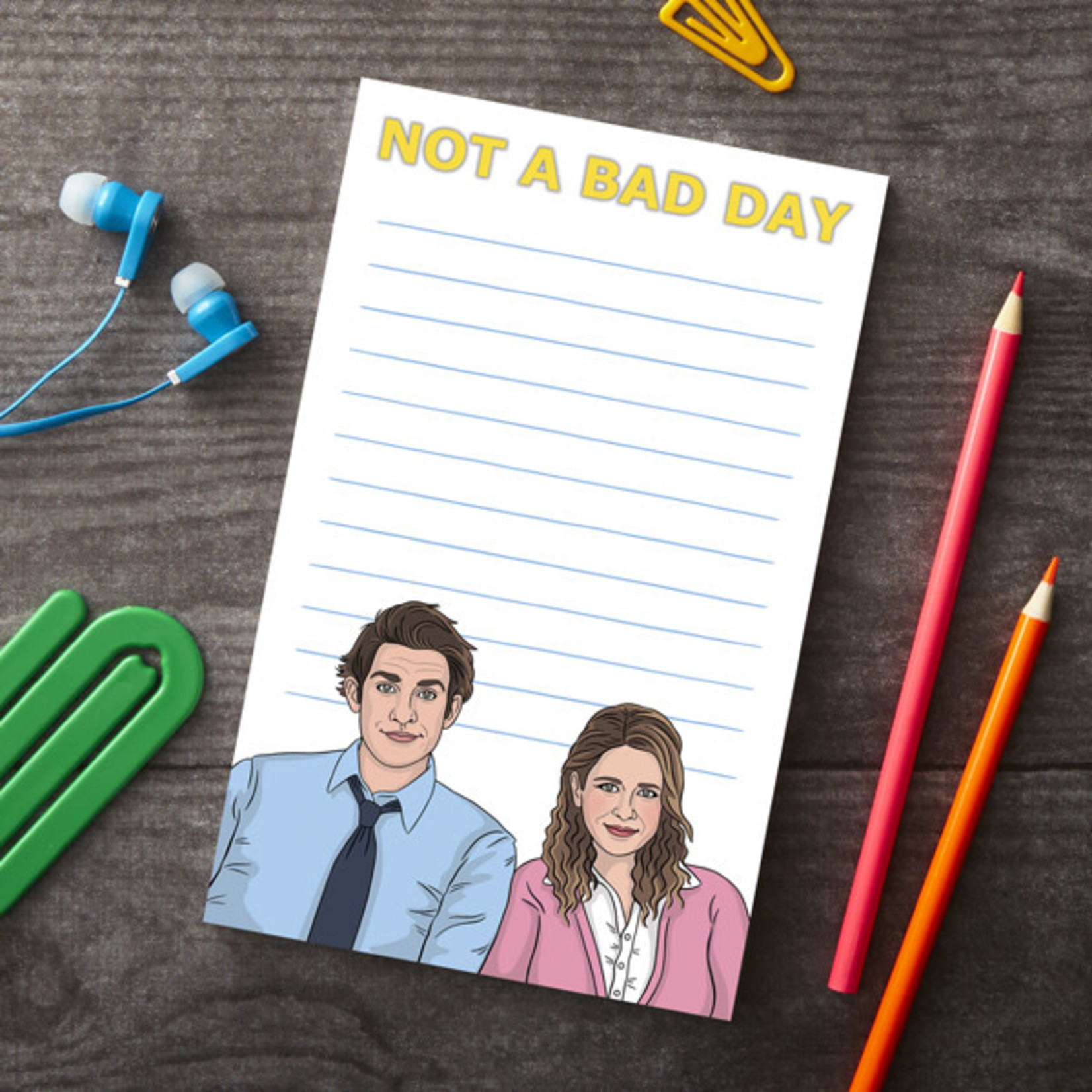 The Found Jim and Pam Notepad