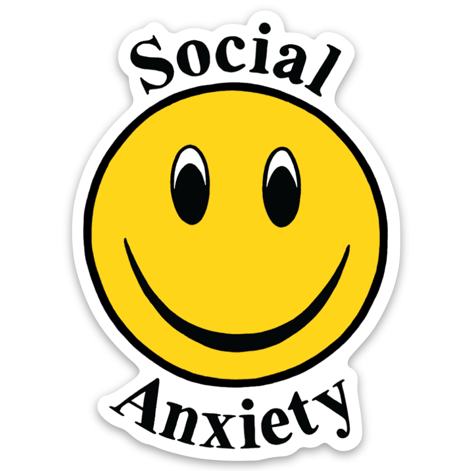 Social Anxiety Sticker Village Cheer