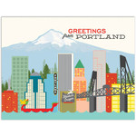 The Found Greetings from Portland Skyline Card