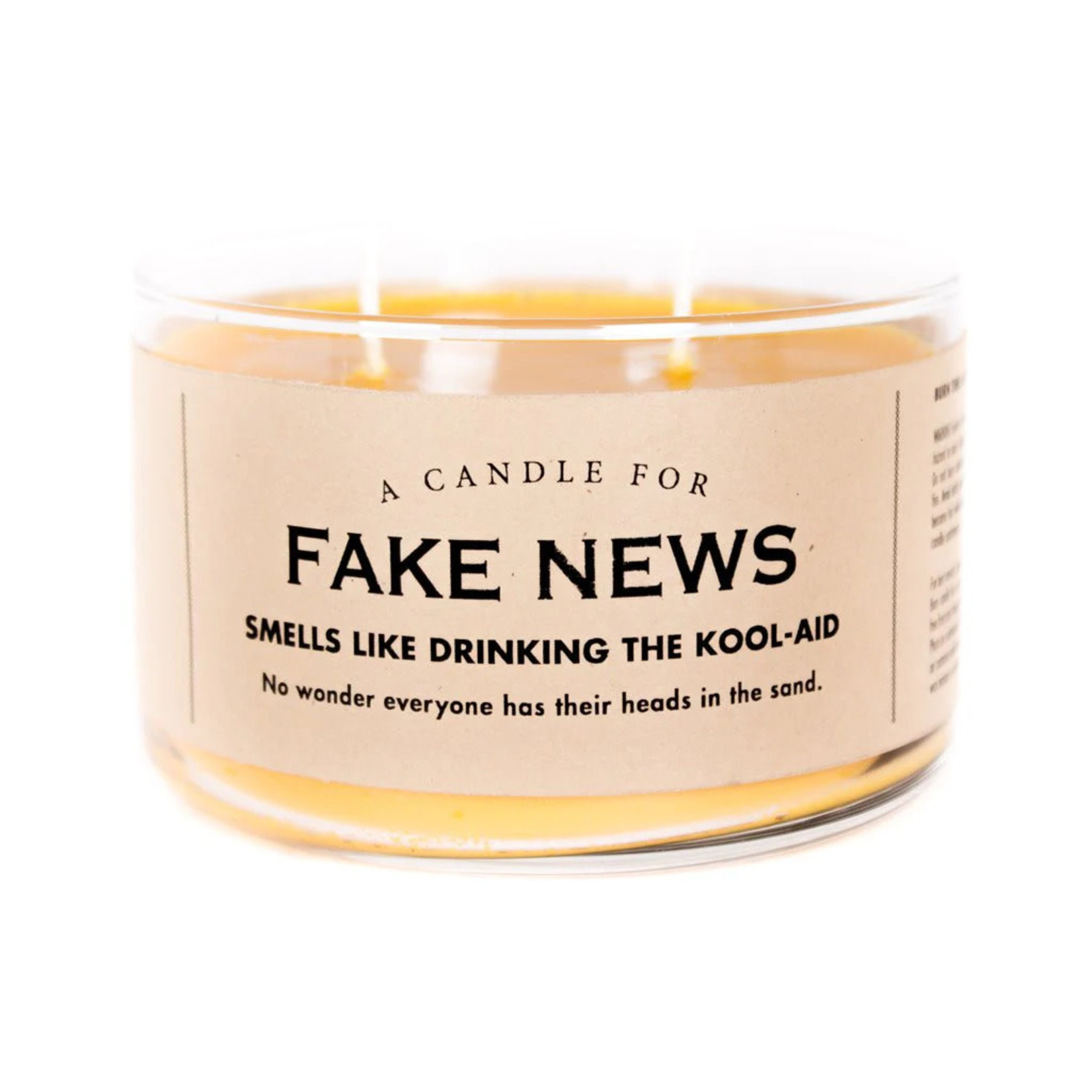 Whiskey River Soap Fake News - Candle