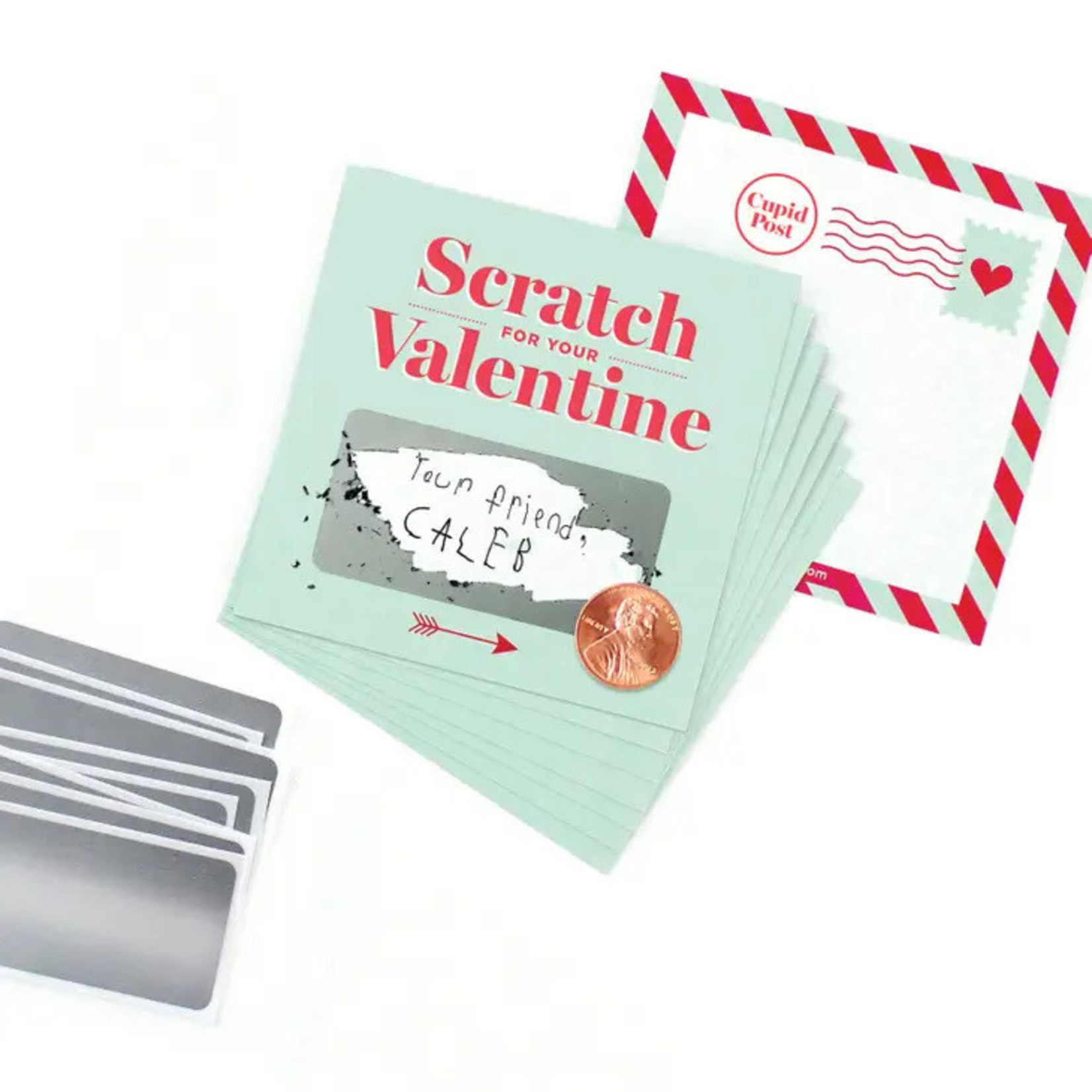 Inklings Paperie Mint Scratch-off Valentines - 18pk