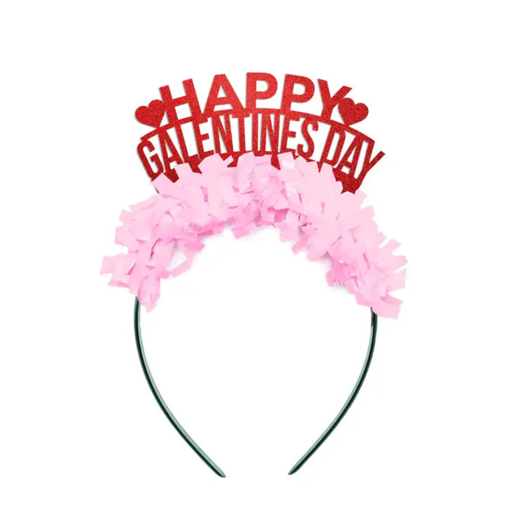 Festive Gal Galentines Valentines Party Crown Headband - Leslie Knope