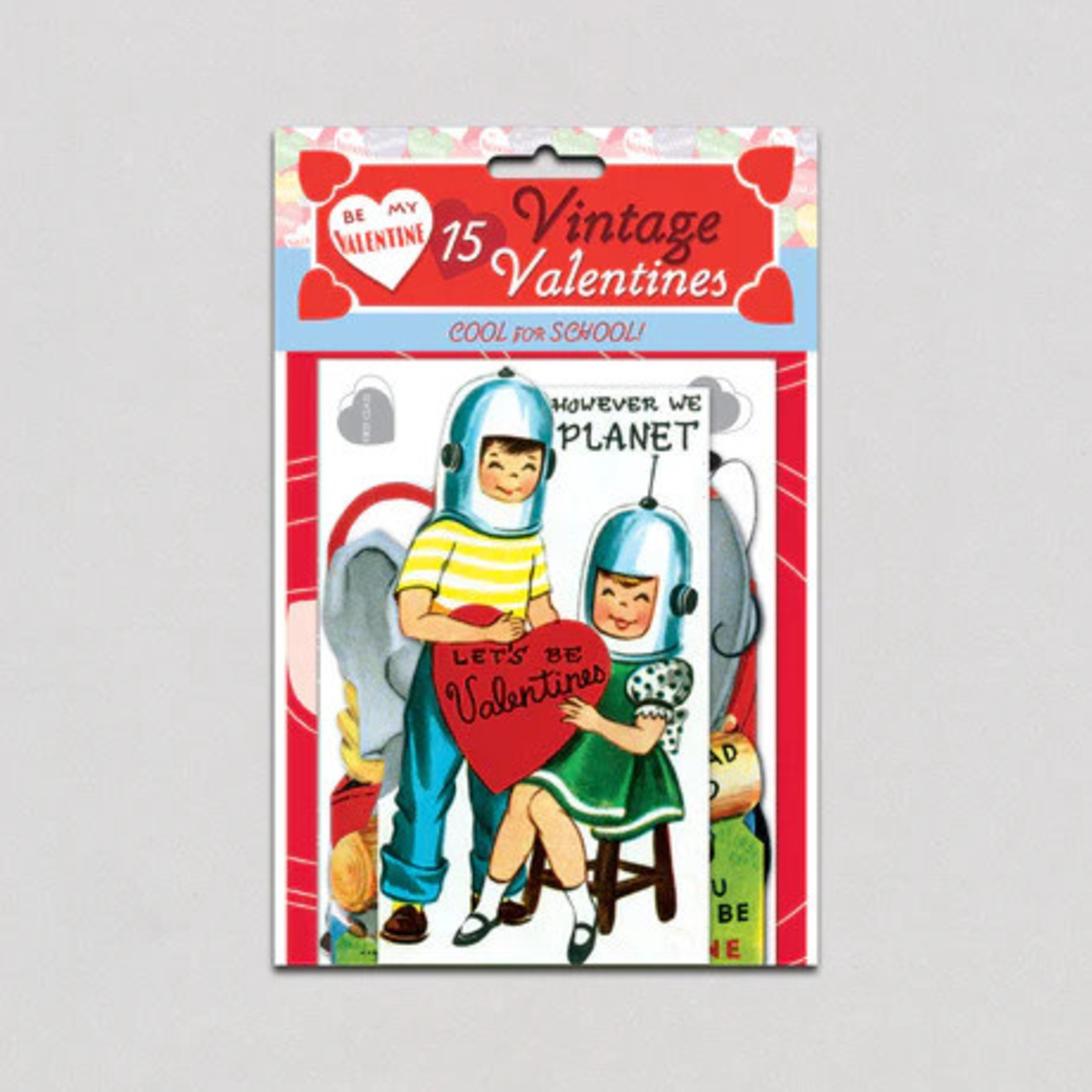 Laughing Elephant Vintage Valentines - Cool for School